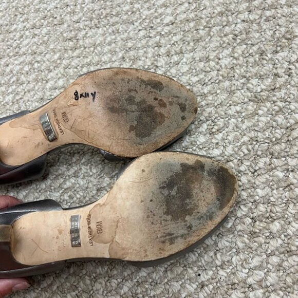 Badgley Mischka Petrina silver Satin Heels size 8.5 - Picture 9 of 14